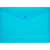 Папка-конверт на кнопке 180 Элементари, син.10шт/уп