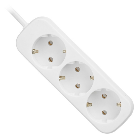 Удлинитель Promega jet 3 розетки с заземлени ем 3м, 10А, 2200 Вт, белый