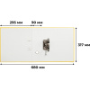 Папка-регистратор с арочн.мехAttacheSelection Экономи 90мм,желт,ПБП1,карм.к