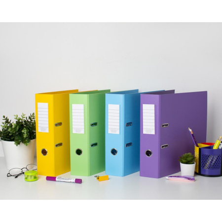 Папка-регистратор Attache Bright colours 80 мм мет. уг. голуб,ПБП2,карм.кор