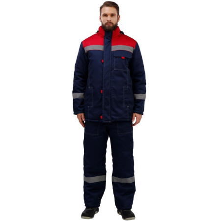 Костюм рабочий зимний муж з31-КПК син/красн (р.48-50) 158-164 (Арсенал-СП)