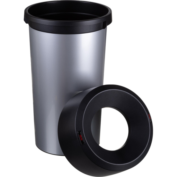 Урна 50 литров круглая 38х73см крышка воронкообразная VILEDA