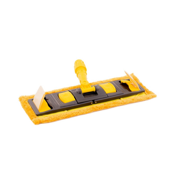 Держатель МОПа универс. пластик 40х11см т.серый/желтый NPK195