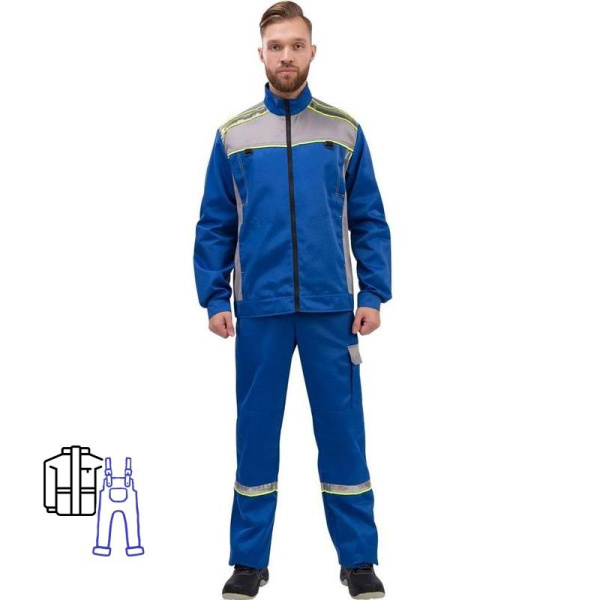 Костюм рабочий летний муж. л26-КПК вас/сер (р.60-62) 170-176