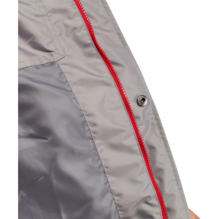 Жилет утепленный цв. серый/красный р. 54/170-176