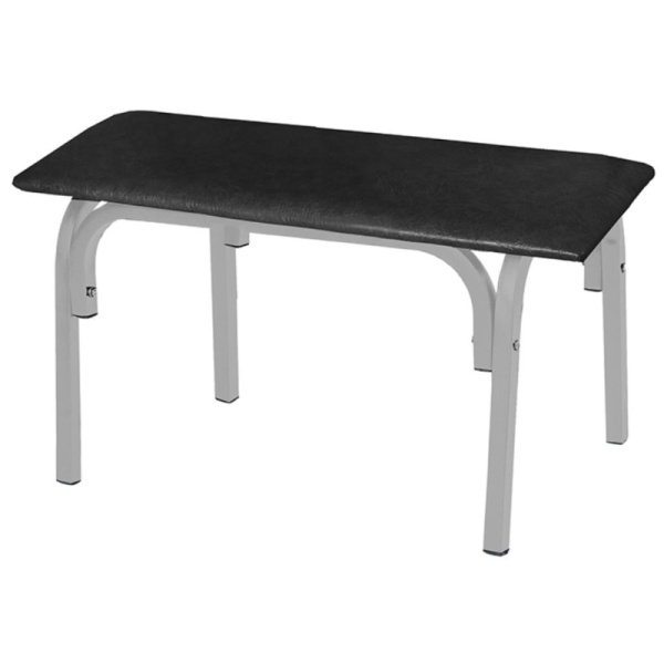 Банкетка UD_Астрид БМ9/1 2хмест каркас серый ral 9006М, к/з черн. K01