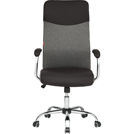 Кресло BN_Sp_EChair-590 TC ткань черный/серый, хром