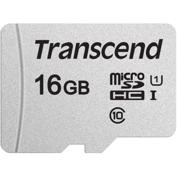 Карта памяти Transcend 300S microSDHC 16Gb UHS-I Cl10 +ад, TS16GUSD300S-A
