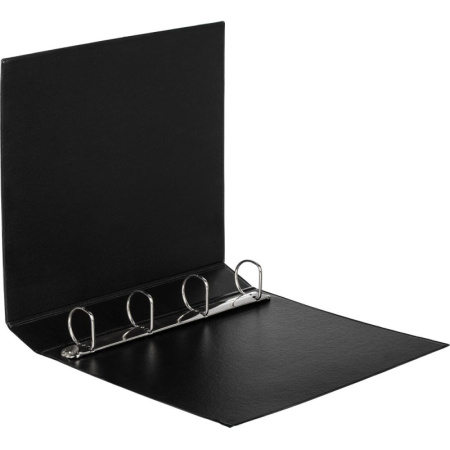 Папка Панорама на 4-х кольцах Attache черный 50мм Россия 1,5мм б/уг с Dмех