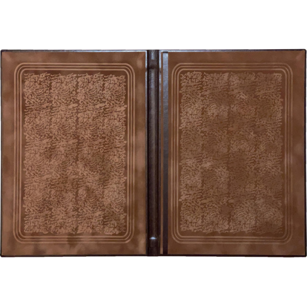 Папка адресная КВИНЕЛЬ, коричневый, тиснение, А4