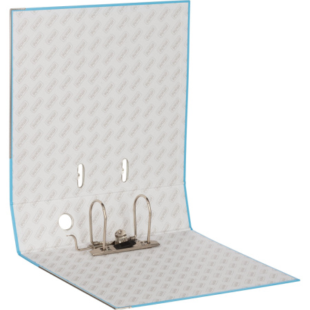 Папка-регистратор ECONOMY PLUS 80мм, голубой, ПБП1,карм.кор.,мет.уг