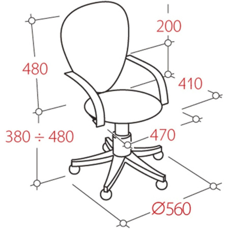 Кресло UA_Prestige GTP RU ткань черная C-11