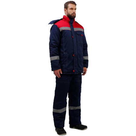 Костюм рабочий зимний муж з31-КПК син/красн (р.64-66) 170-176 (Арсенал-СП)