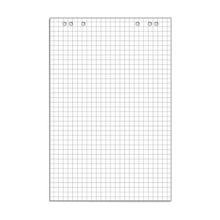 Блок бумаги для флипчартов клетка 67,5х98 10 лист. 80гр.