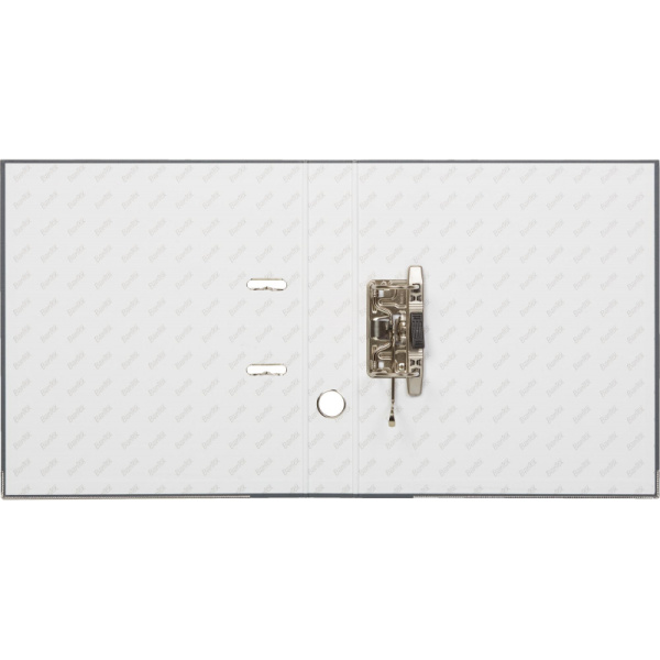 Папка-регистратор ECONOMY PLUS, 50мм, серый,ПБП1, карм.кор.,мет.уг