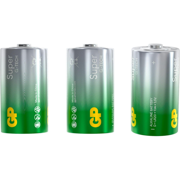 Батарейка GP Super экон.уп.D/LR20/13A алкалин.2шт/уп GP13AEBRA-252