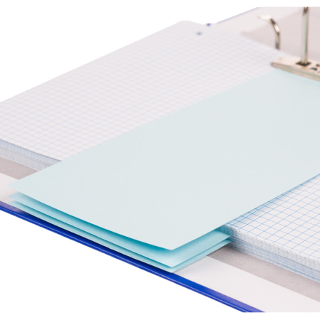 Разделитель листов разделительные полоски Комус, голубые, 100 шт./уп.