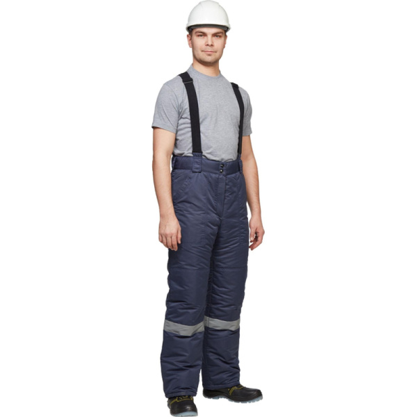 Брюки рабочие зимние муж. з28-БР син (р.52-54)182-188