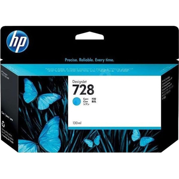 Картридж струйный HP 728 F9J67A гол. 130мл для DJ T730/T830
