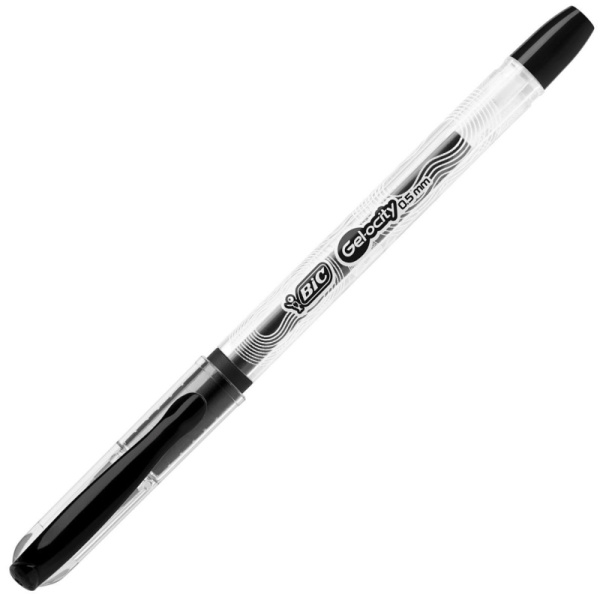 Ручка гелевая неавтомат. BIC Gelocity Stic резин.манжет.черная