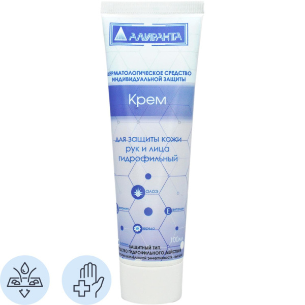 Крем защитный гидрофильный 100мл АЛИРАНТА 10008