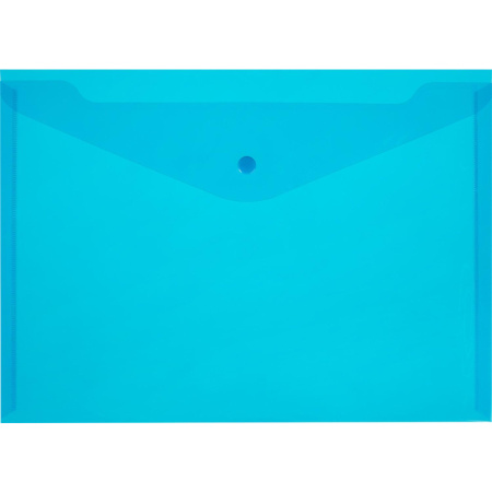 Папка-конверт на кнопке КНК 120 синий прз. 10шт/уп