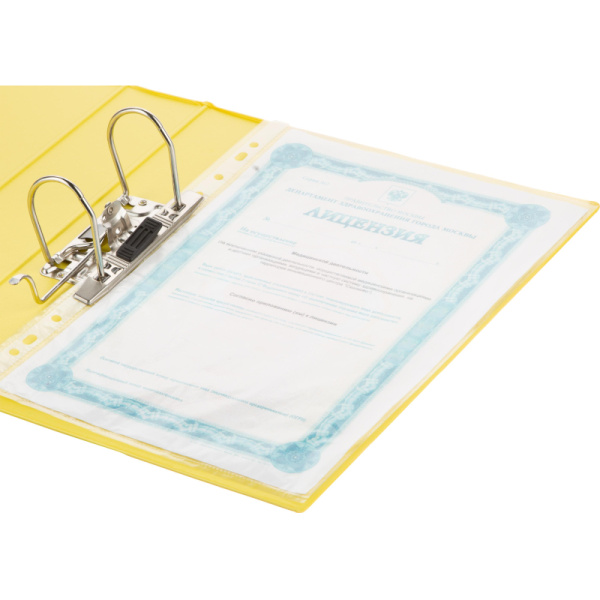 Папка-регистратор Attache Selection Strong Line 1450-06 70мм желт карм.кор