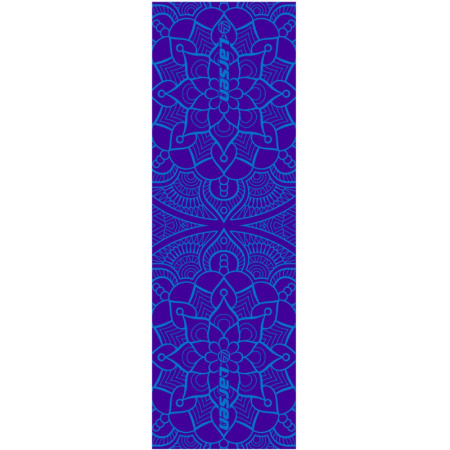 Коврик для фитнеса и йоги Larsen PVC фиолет.принт р180х60х0,5см 352557