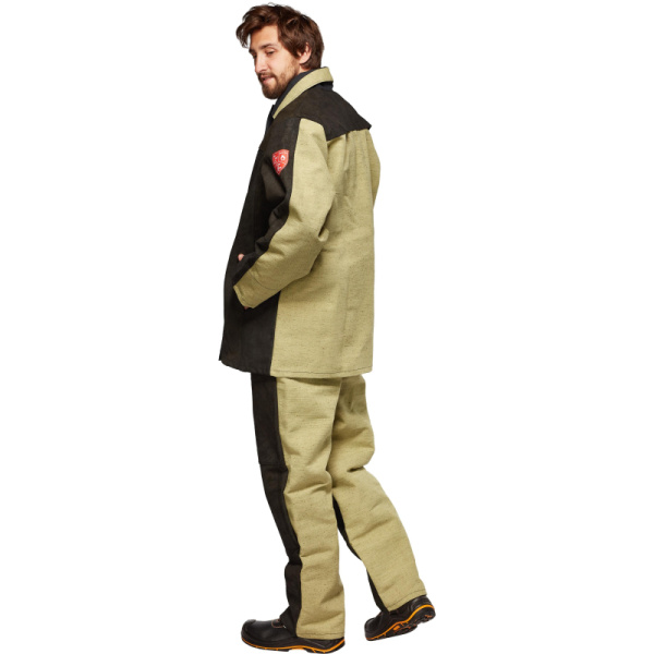 Костюм сварщика брезент+спилок кур/брюки (модель КС09) (р.60-62) 170-176