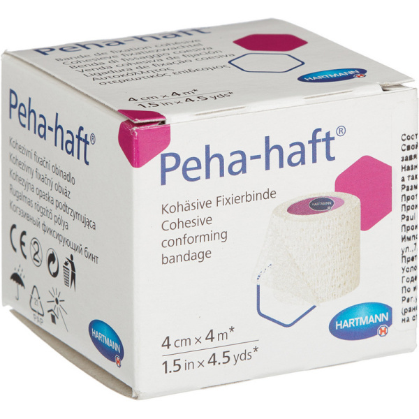 Перевяз. ср-ва Бинт самофикс эласт 4 м х 4 см, PEHA-HAFT 932483