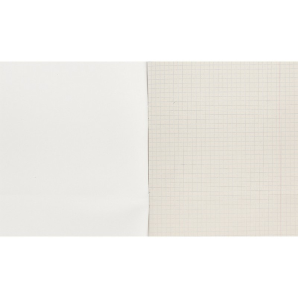 Тетрадь общая А5,48л,клет,скреп,обл.бумвинил,блок офсет-2 Синяя