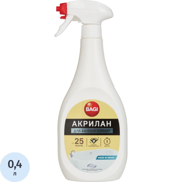 Средство для сантехники Bagi Акрилан спрей 400мл