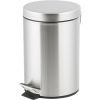 Ведро мусорное с педалью 3 л, матовое, нержавеющая сталь