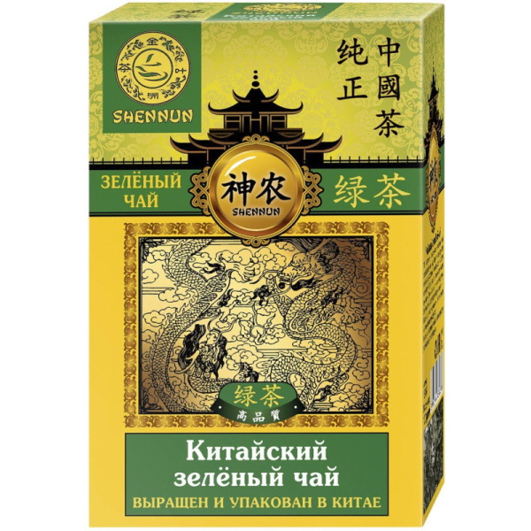 Чай Shennun зеленый, прямой, 100 г. 13064