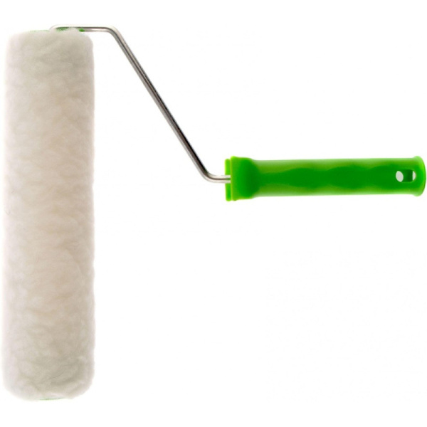 Валик с ручкой Сибртех 250 мм натуральный мех ворс 12 мм 80124
