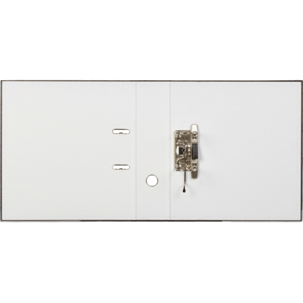 Папка-регистратор 80 мм, мрамор,бум./бум.,черный,мет.уг