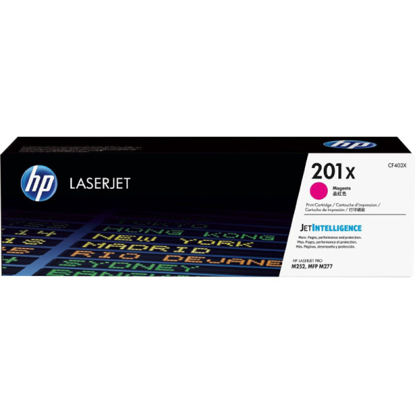 Картридж лазерный HP 201X CF403X пурп. для CLJ Pro M252/M277