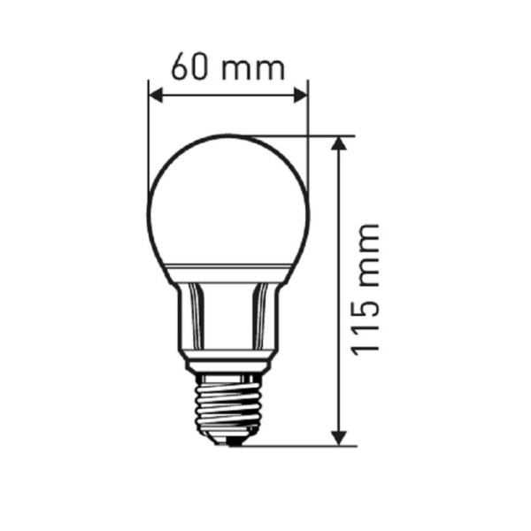 Лампа светодиодная ЭРА LED A60-15W-860-E27 15Вт Е27 6000К Б0031396