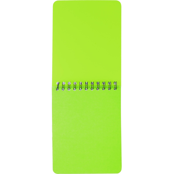 Блокнот А6,60л,кл,спир,пласт.обл,тонир.бл. Attache Bright colours Лайм