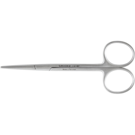 Ножницы глазные тупоконечные вертикально изогнутые, 115 мм, J-22-057