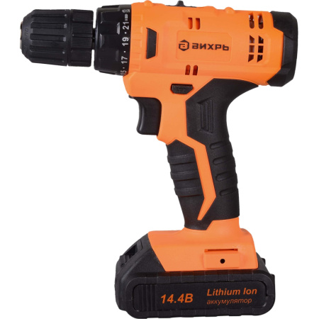 Дрель-шуруповерт аккум. Вихрь ДА-14,4Л-2К 14,4В, 1,3Ач, 26Нм (72/14/8)