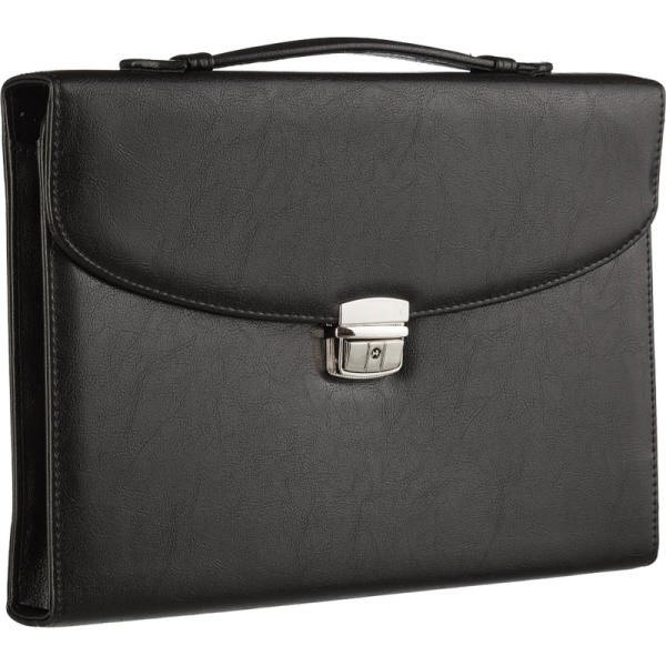 Портфель ПРОФИ 388 имп.кож/зам, черный 37х27