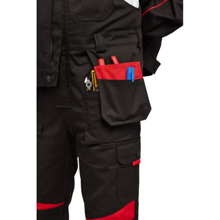Костюм рабочий летний муж. л29-КПК черн/красн (р.44-46) 182-188