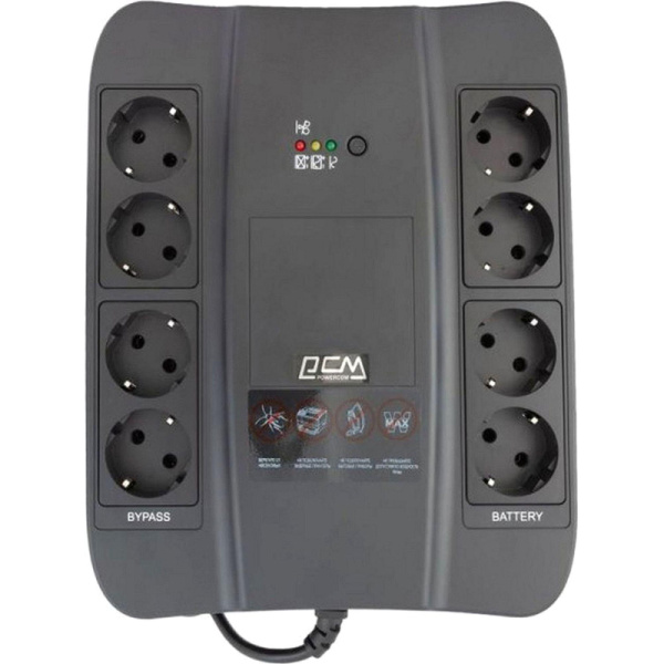 ИБП Powercom SPIDER SPD-1000U 1000VA / 550W, Tower, Schuko, USB