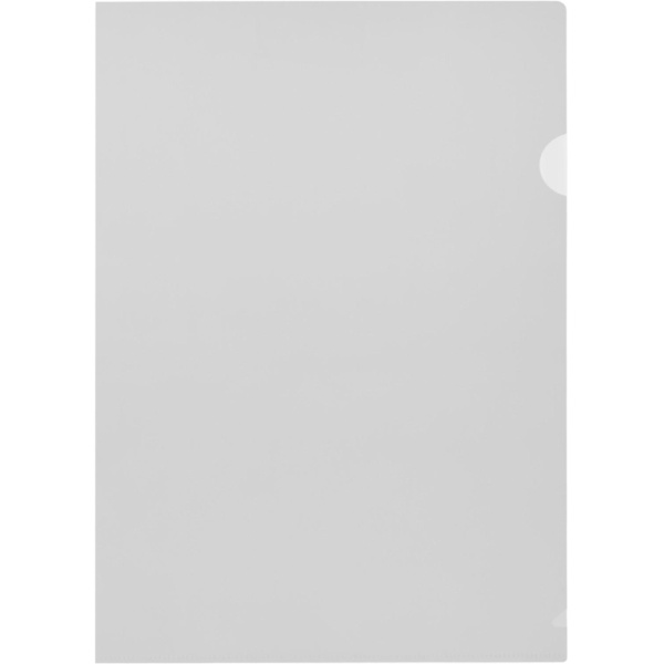 Папка уголок Attache Economy 100мкм OfficeSET прозрачный, 100шт/уп