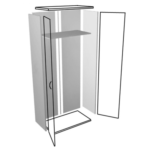 Гардероб Мон_EASY Director К95(М97+М50+М51x2) дуб шамони с./беж