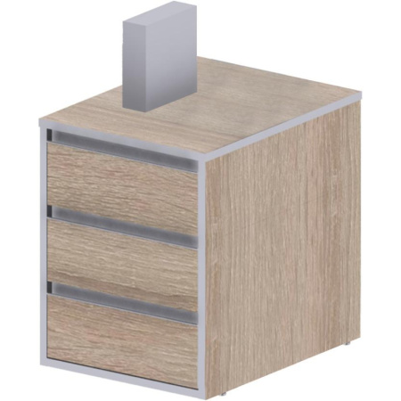 Тумба ED_Vita прист.V-3.1, центр.замок дуб сонома