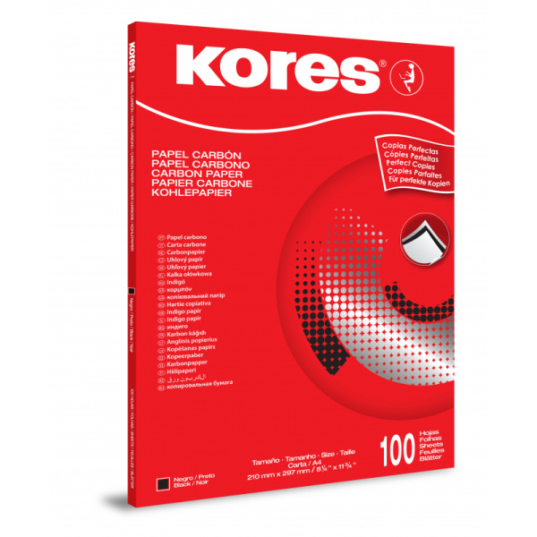Бумага копировальная черная KORES 1200 пачка 100л. '7528492