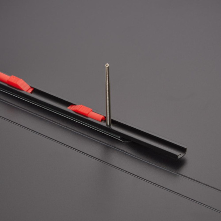 Скоросшиватель пластиковый с пруж.мех.Комус синий