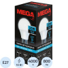 Лампа светодиодная Mega E27 10W 4000K  груша
